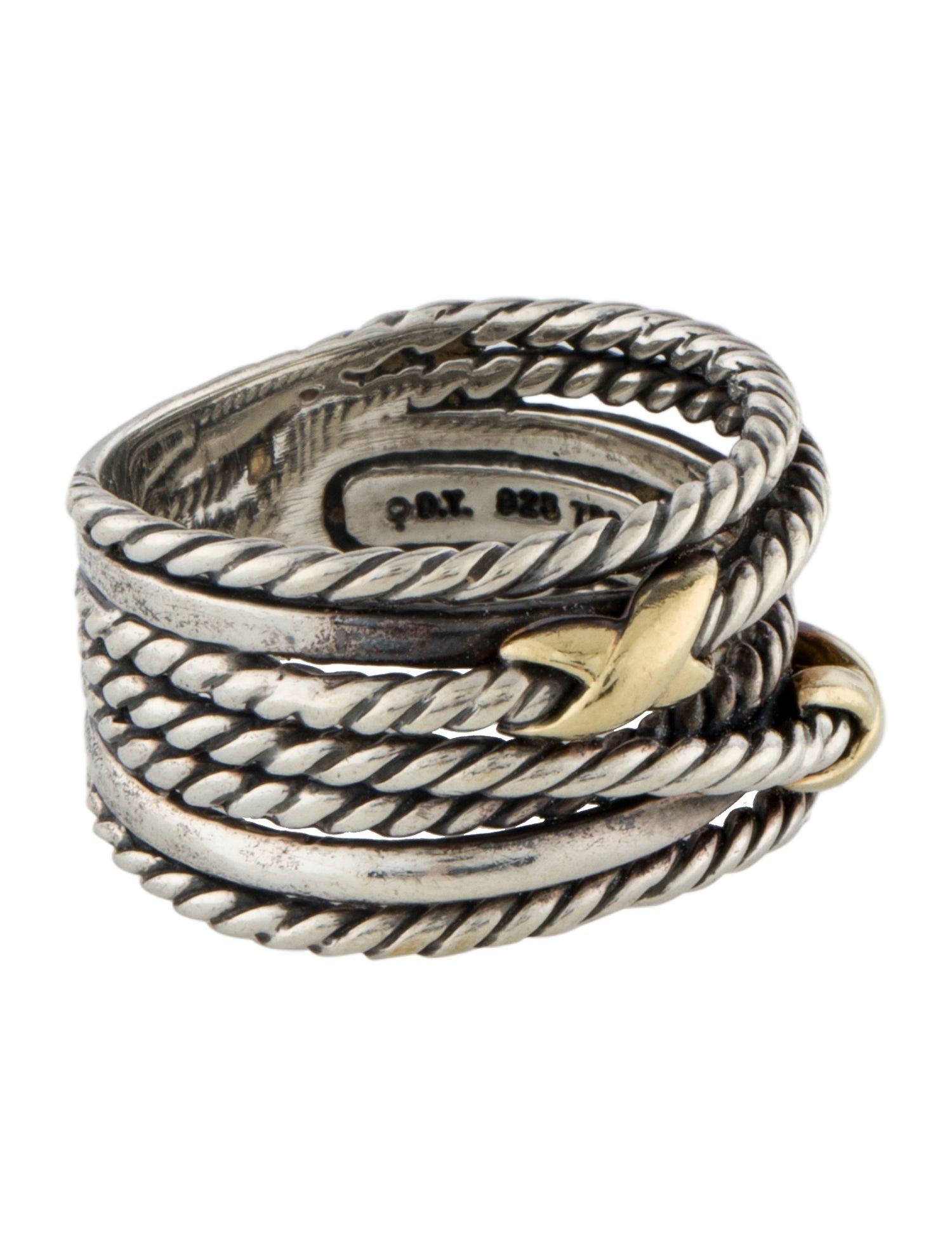 David Yurman Double X Crossover Ring
