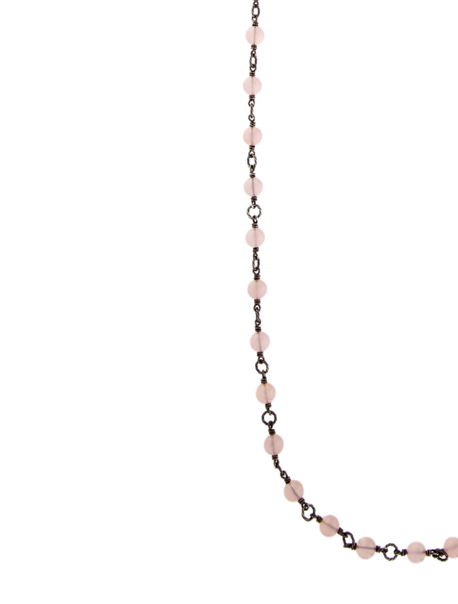 David Yurman Rose Quartz Bead Necklace