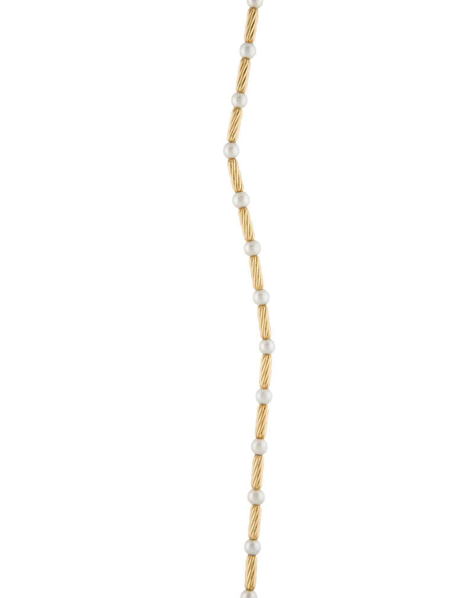 David Yurman 18K Pearl Station Necklace