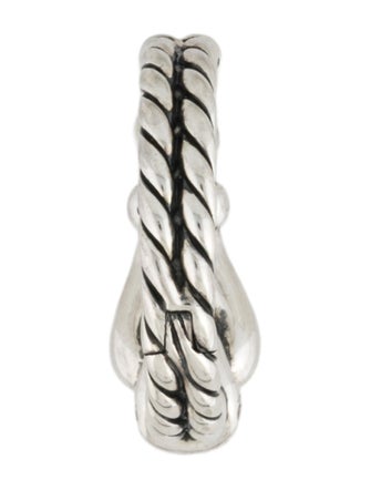 David Yurman Diamond Thoroughbred Loop Single Hoop Earring