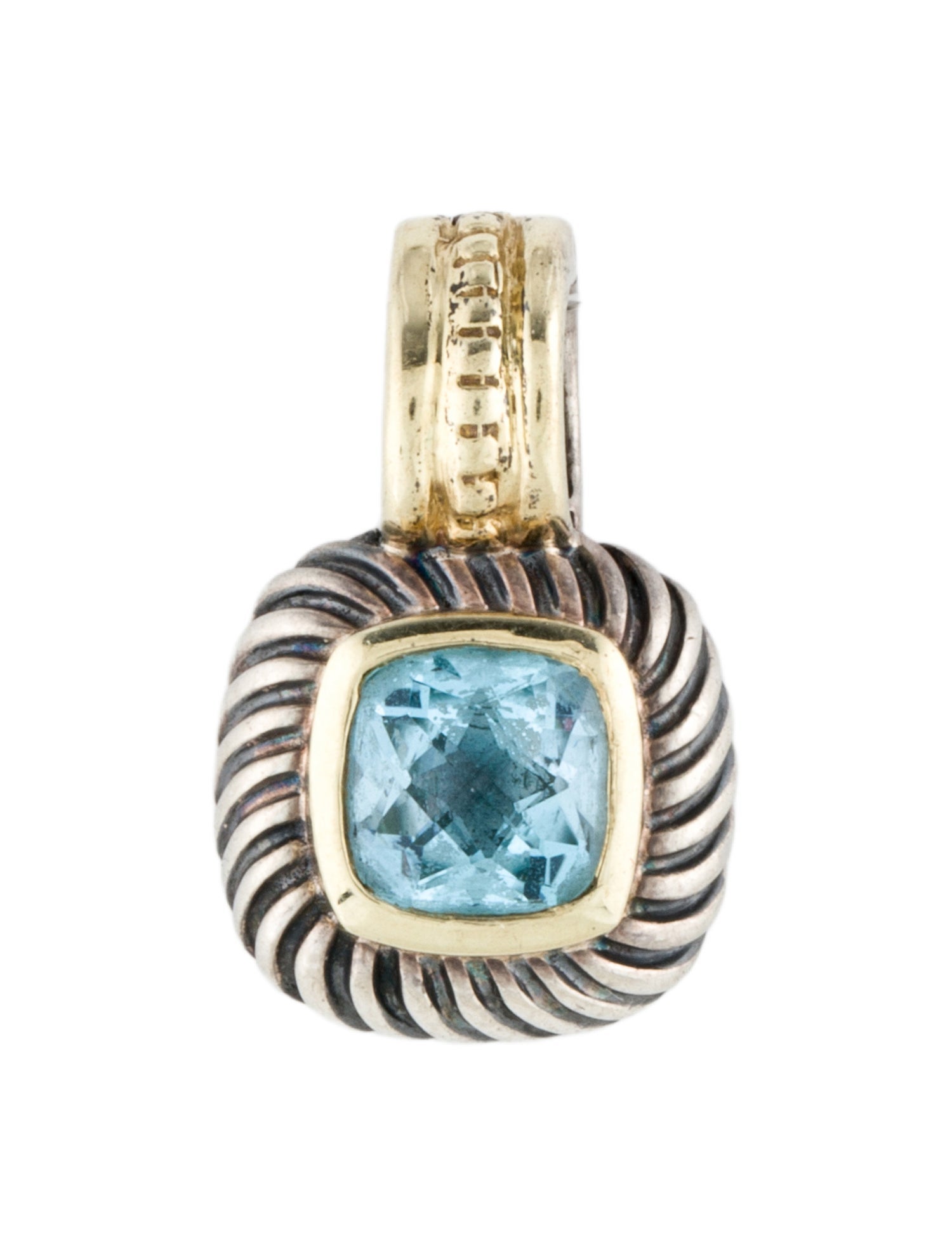 David Yurman Topaz Albion Enhancer Pendant
