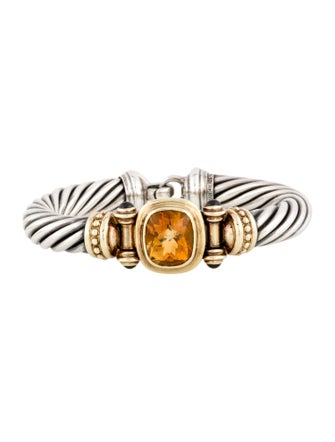 David Yurman Citrine & Garnet Renaissance Bangle