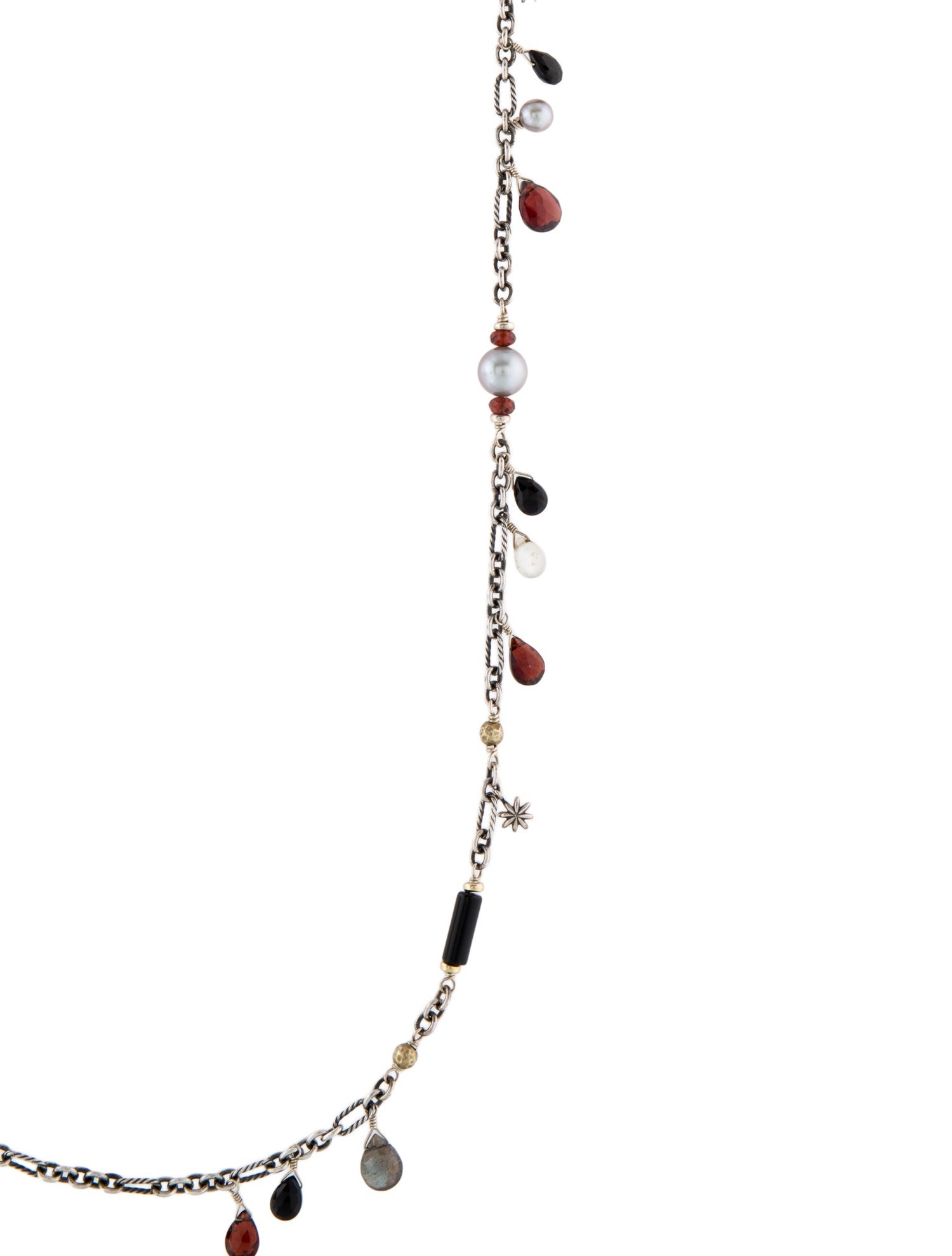 David Yurman Pearl & Multistone Bijoux Necklace