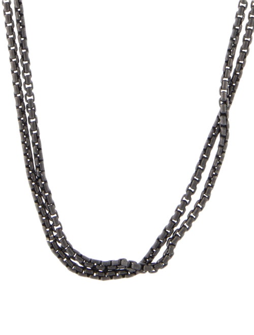 David Yurman Darkened Box Chain Link Necklace