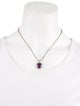 David Yurman Amethyst & Diamond Albion Pendant Necklace