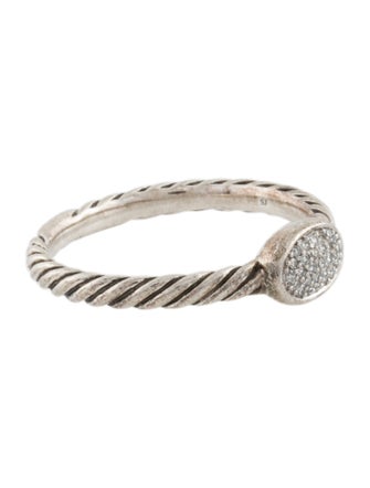 David Yurman Diamond Cable Collectibles® Oval Stack Ring