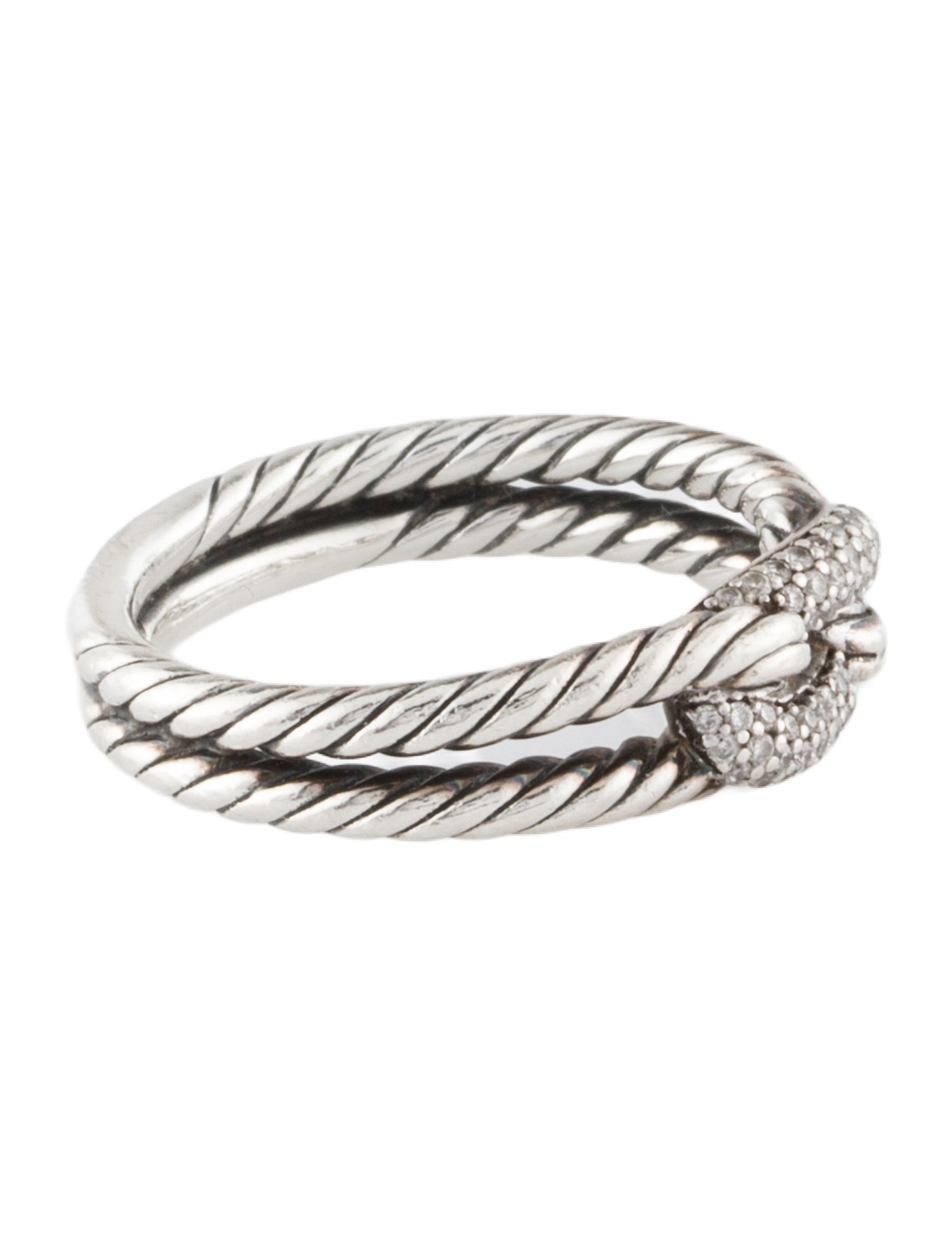 David Yurman Diamond Petite Pave Loop Ring