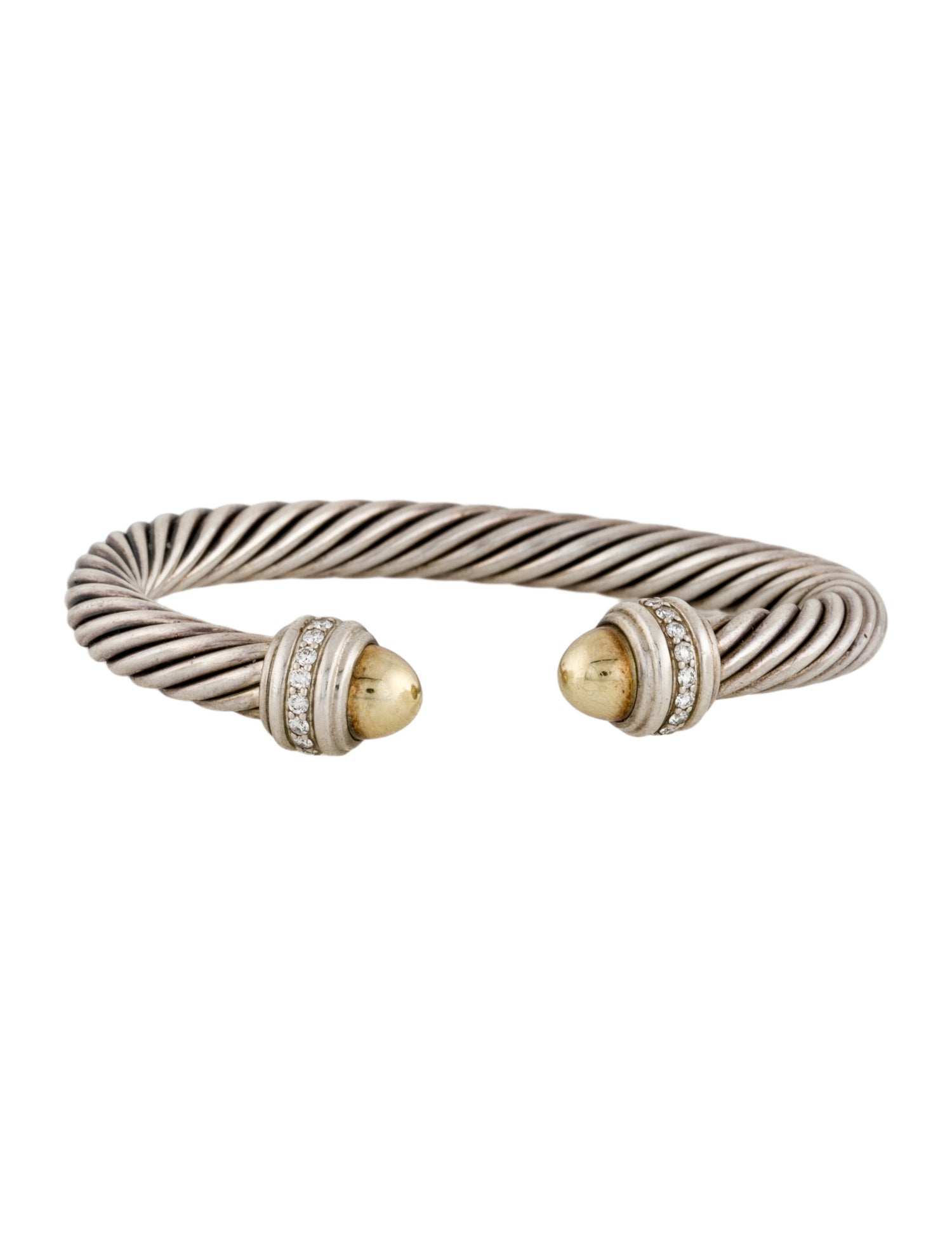 David Yurman Diamond Classic Cable Bracelet