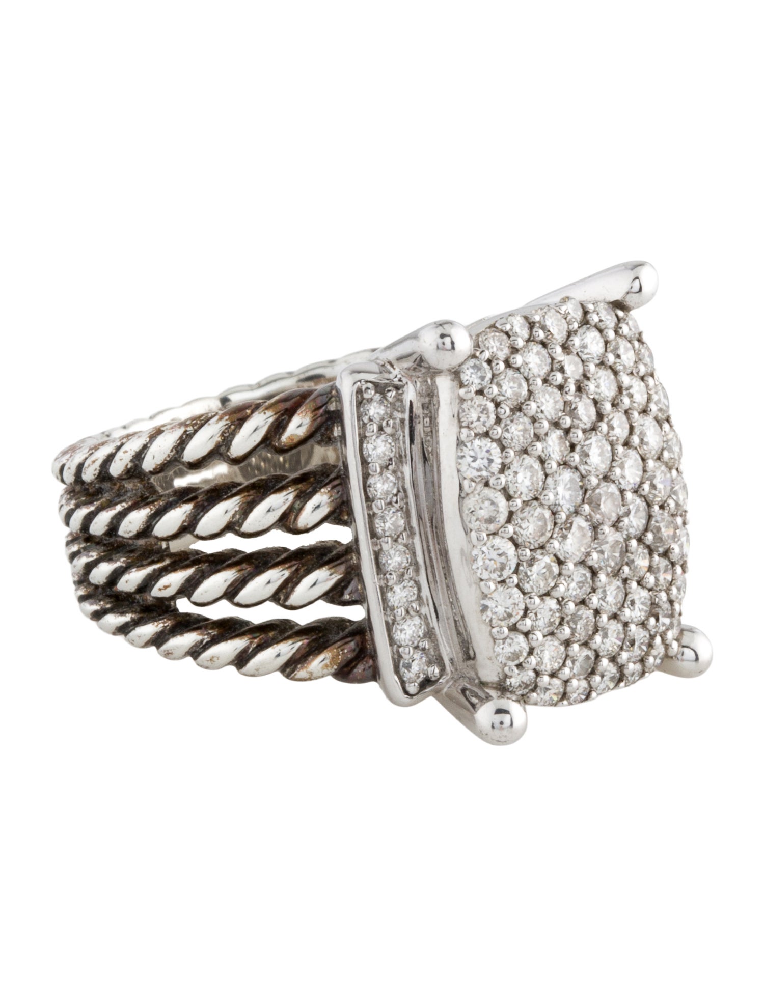 David Yurman 1.12ctw Diamond Wheaton Ring
