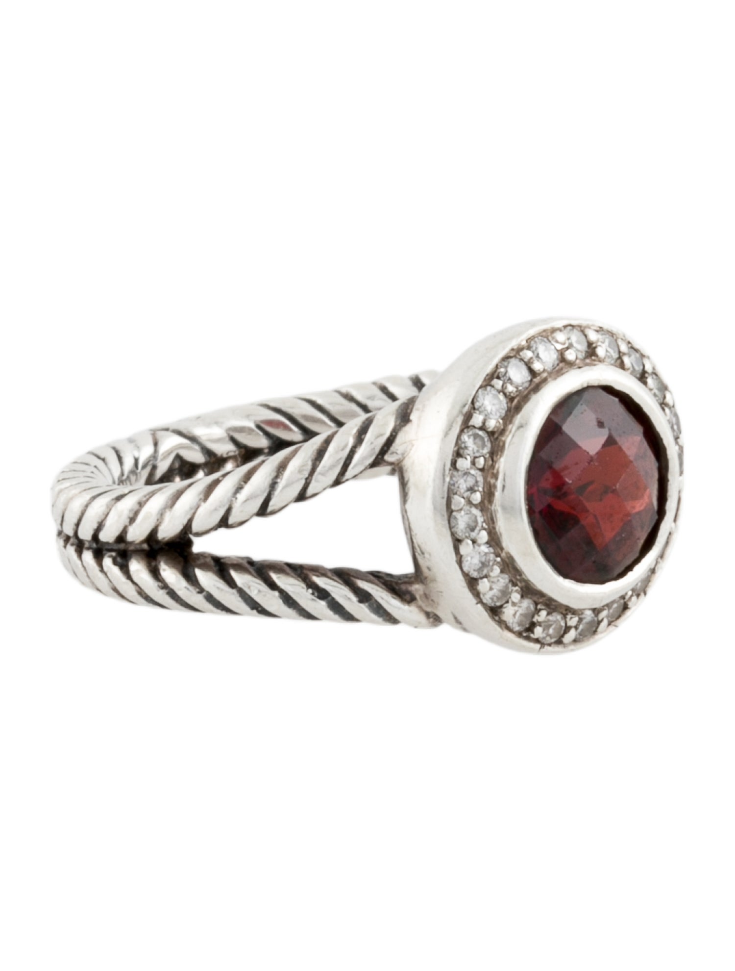 David Yurman Garnet & Diamond Cerise Ring