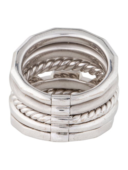 David Yurman 18K Enamel, Sapphire & Diamond Stax 5 Row Band