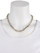 David Yurman Two-Tone Oval Toggle Chain Link Necklace