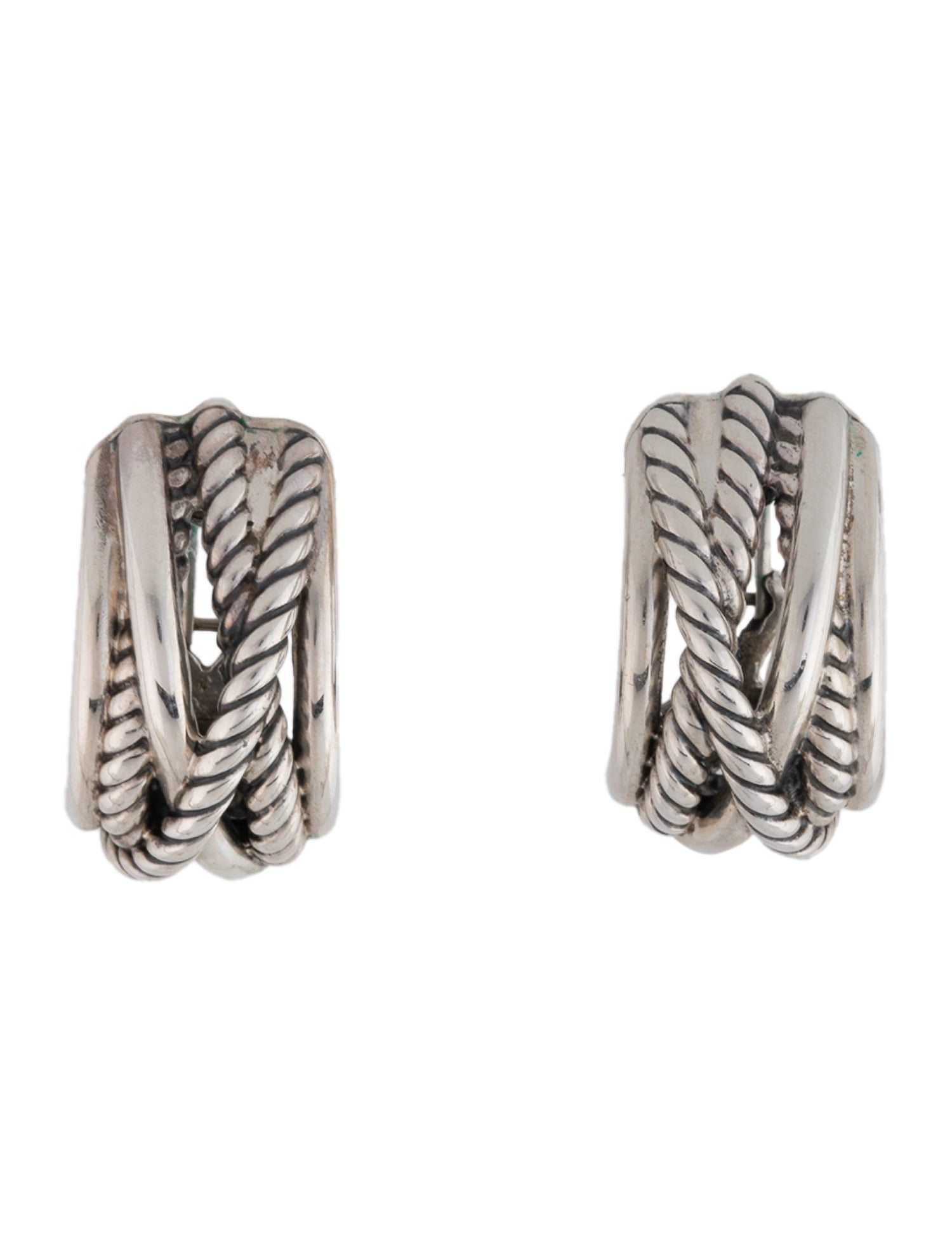 David Yurman Crossover Shrimp Earclips