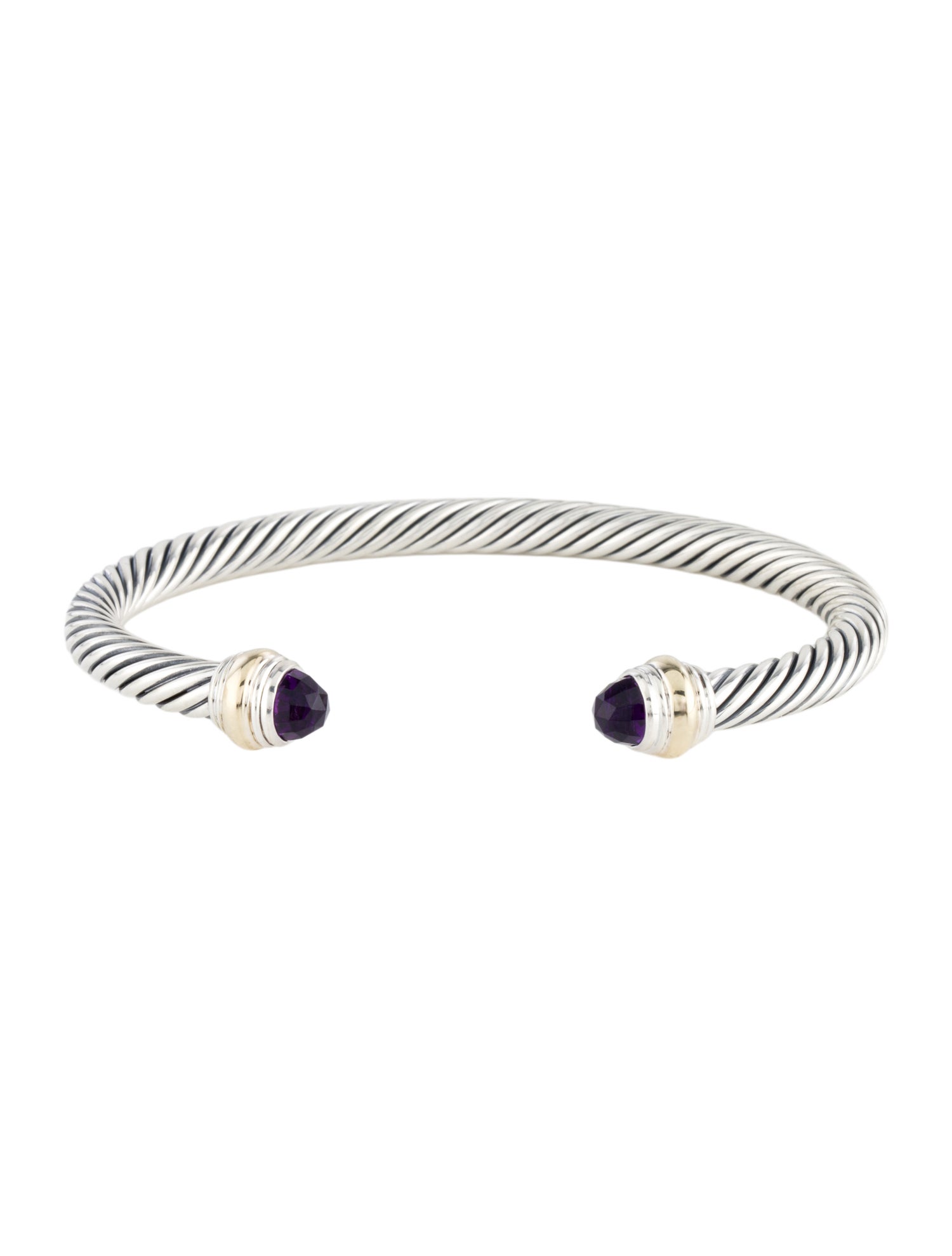 David Yurman Amethyst Classic Cable Bracelet