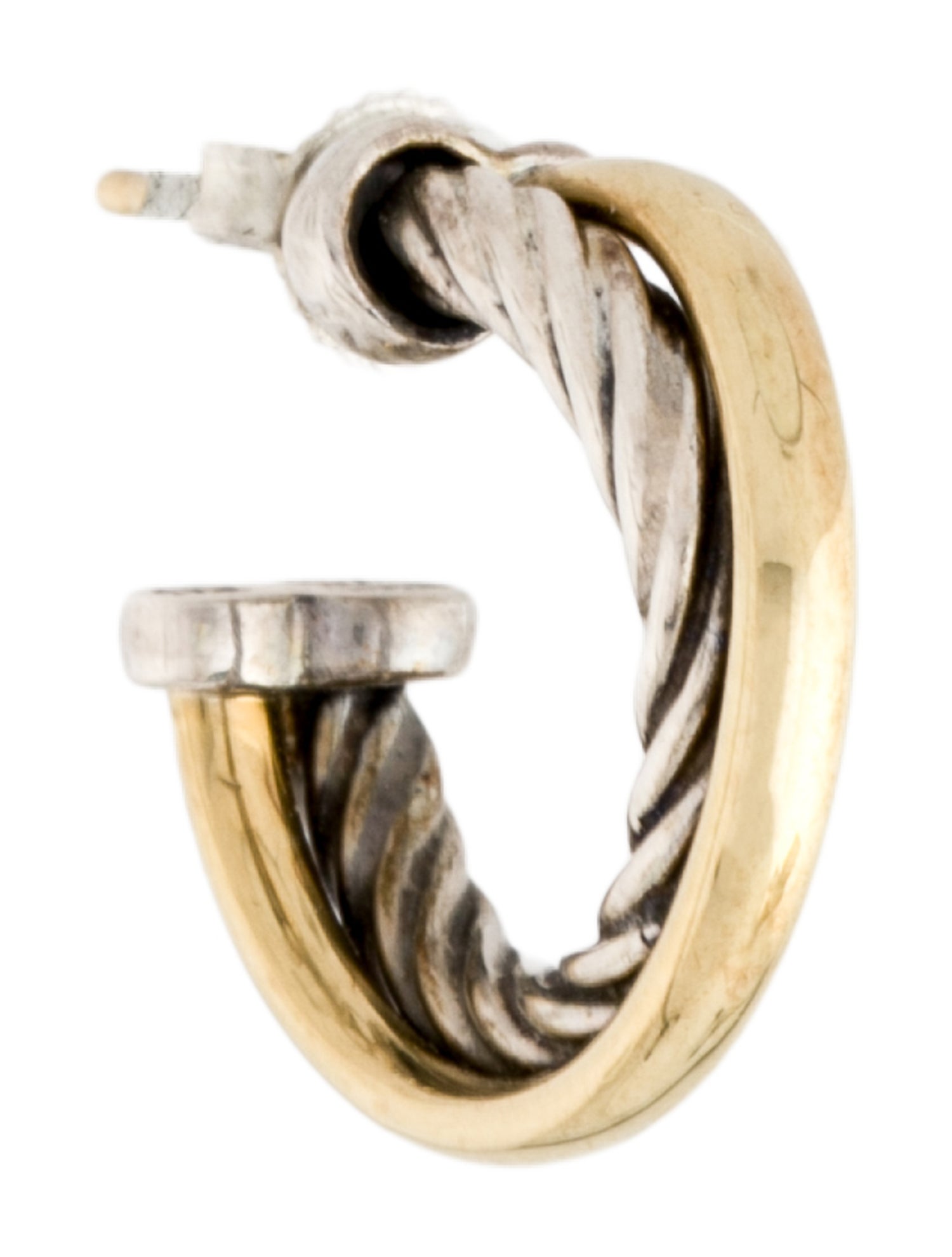 David Yurman Crossover Hoop Single Earring