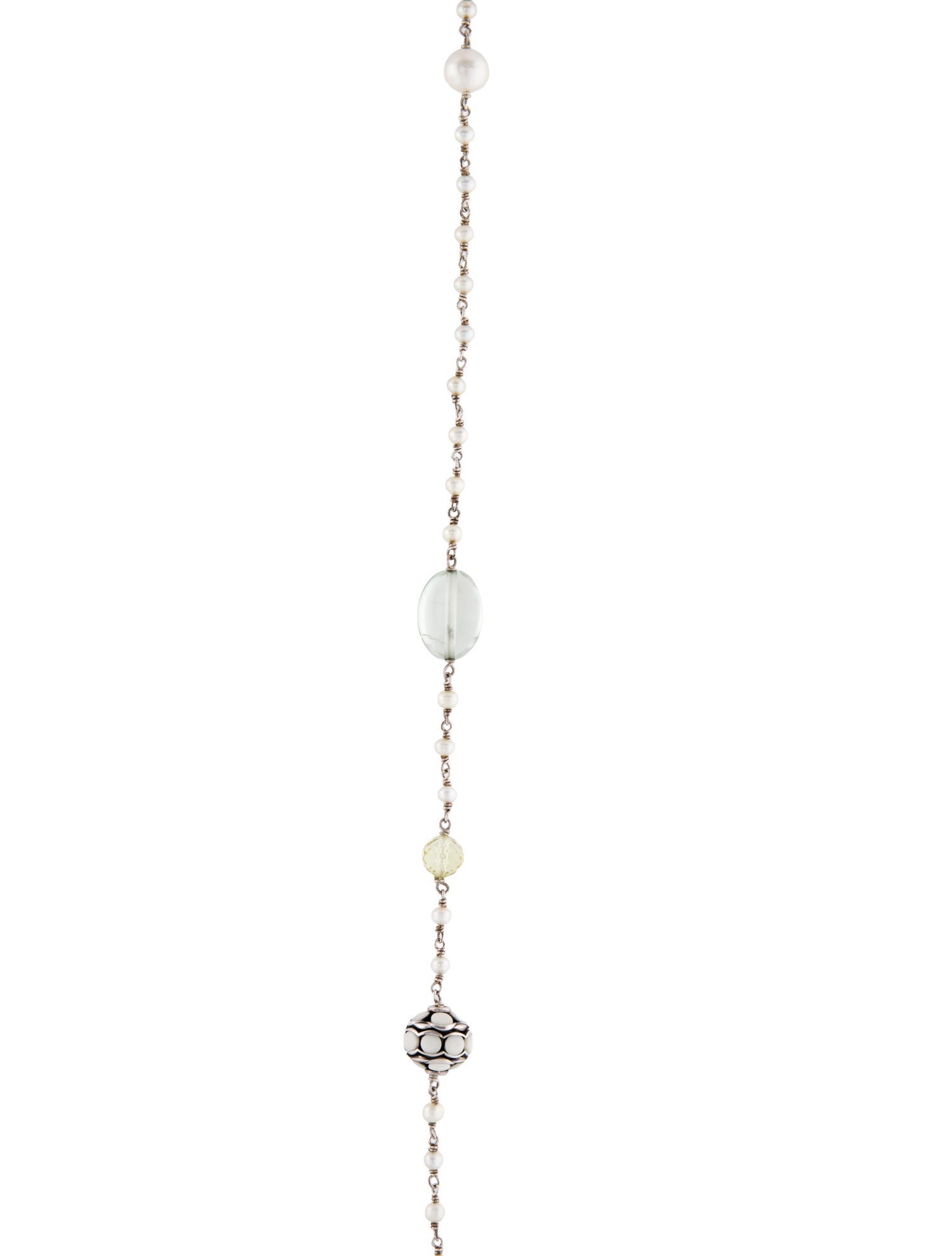 David Yurman Pearl & Multistone Necklace