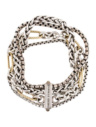 David Yurman Two-Tone Four-Row Chain Bracelet