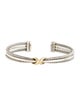 David Yurman Two-Tone Crossover Petite X Cuff Bracelet