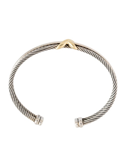 David Yurman Two-Tone Crossover Petite X Cuff Bracelet