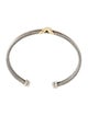 David Yurman Two-Tone Crossover Petite X Cuff Bracelet