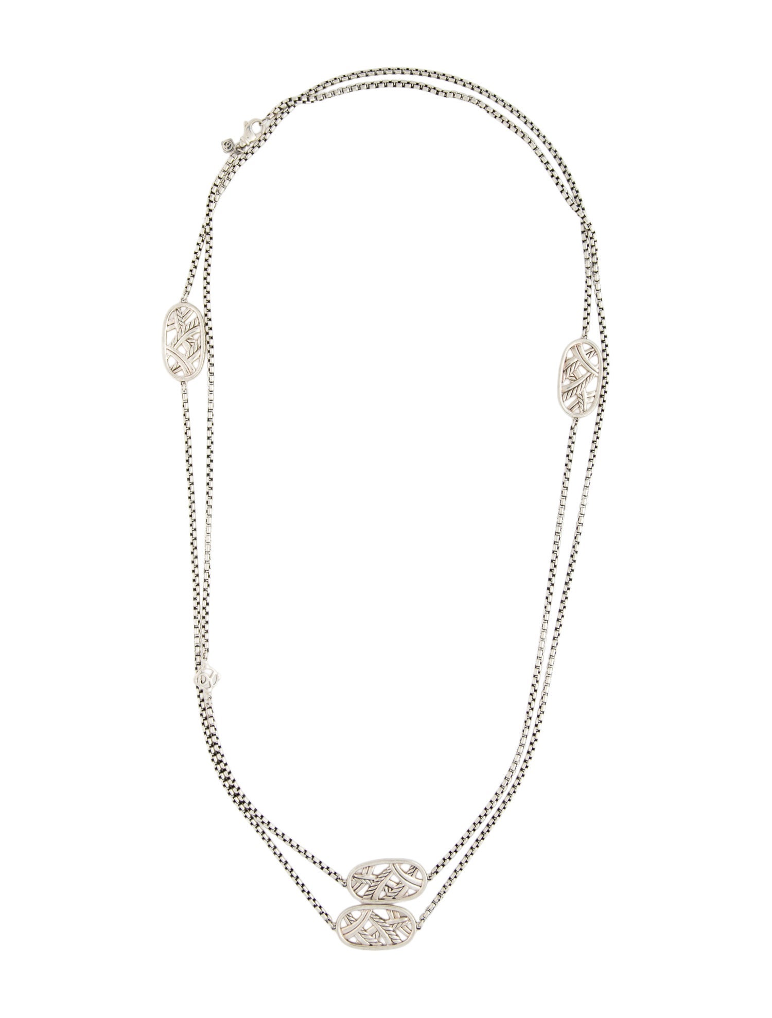 David Yurman Bamboo Long Station Necklace