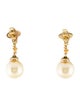 David Yurman 18K Pearl & Diamond Petite Solari Drop Earrings