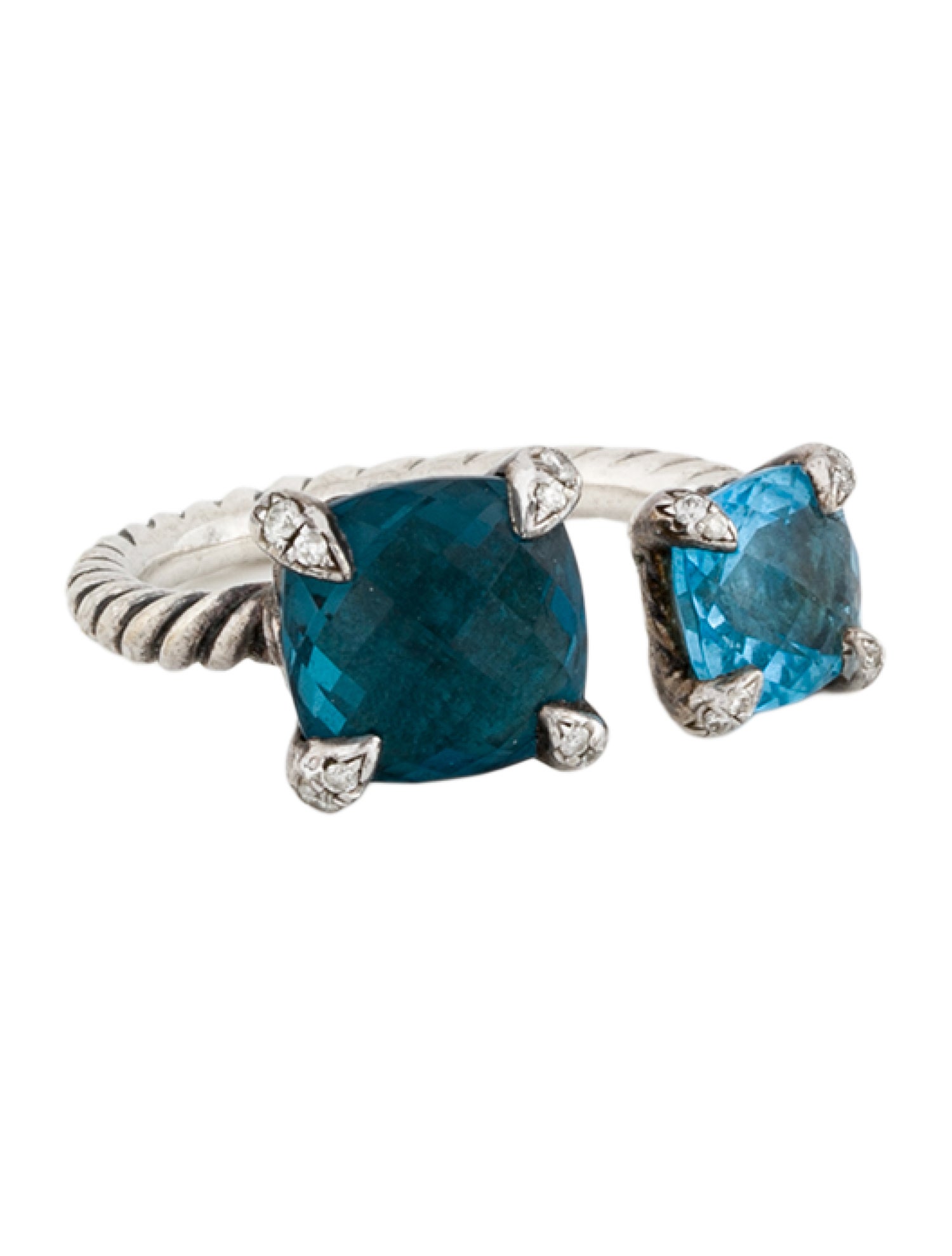 Mejuri x GANNI Clover Wrap Ring - Sterling Silver Cocktail