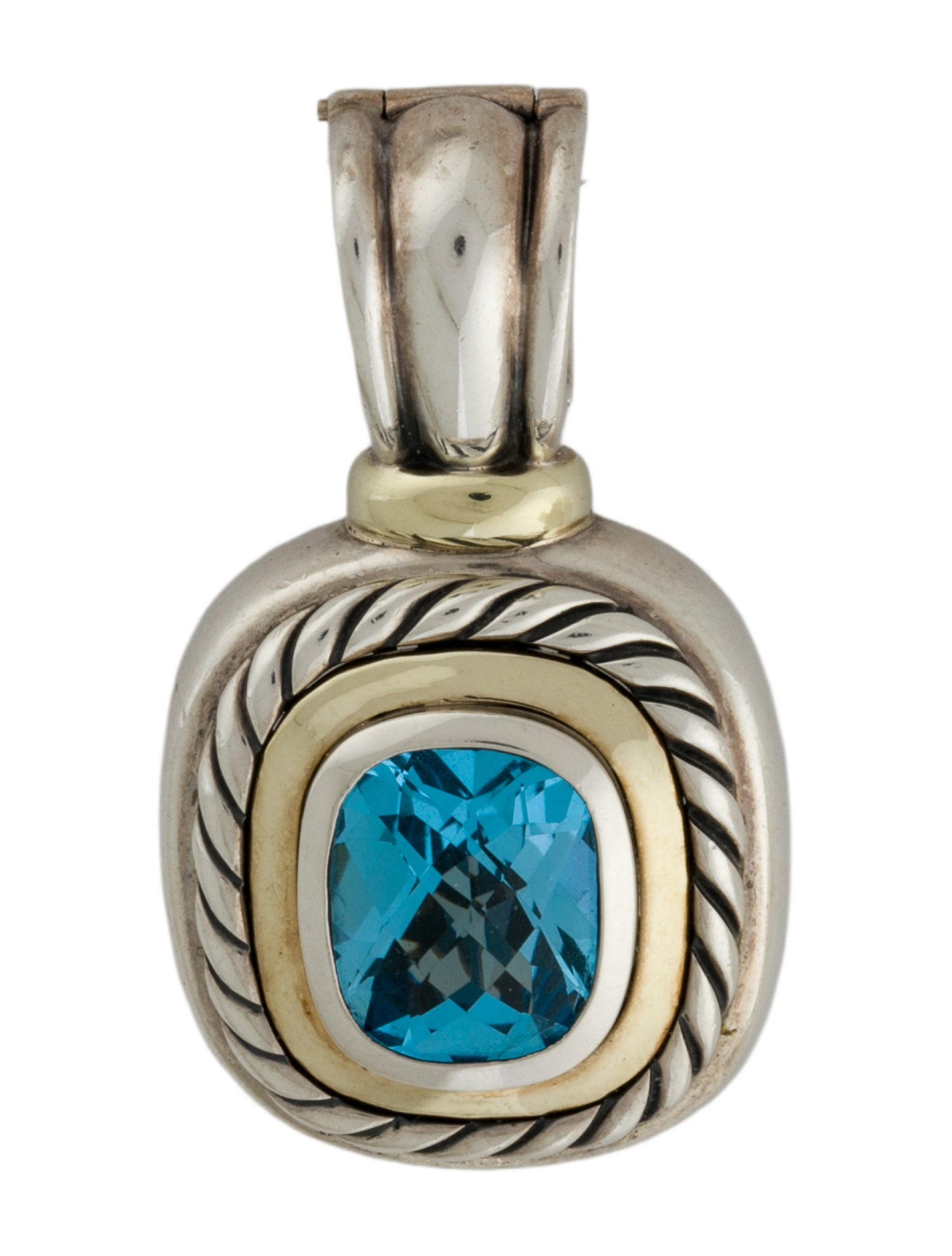 David Yurman Topaz Albion Enhancer Pendant