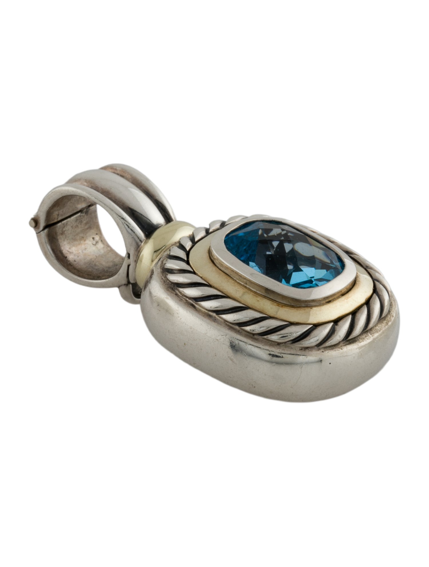 David Yurman Topaz Albion Enhancer Pendant