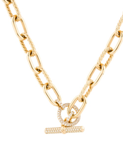 David Yurman 18K Diamond Chain Necklace
