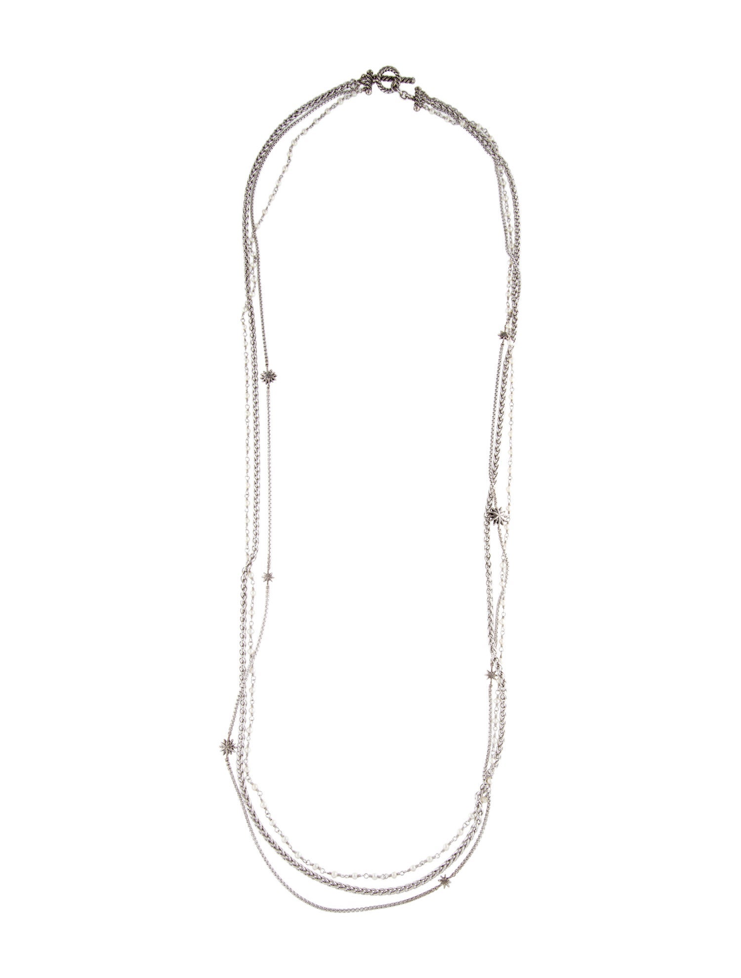 David Yurman Pearl Starburst Multistrand Necklace