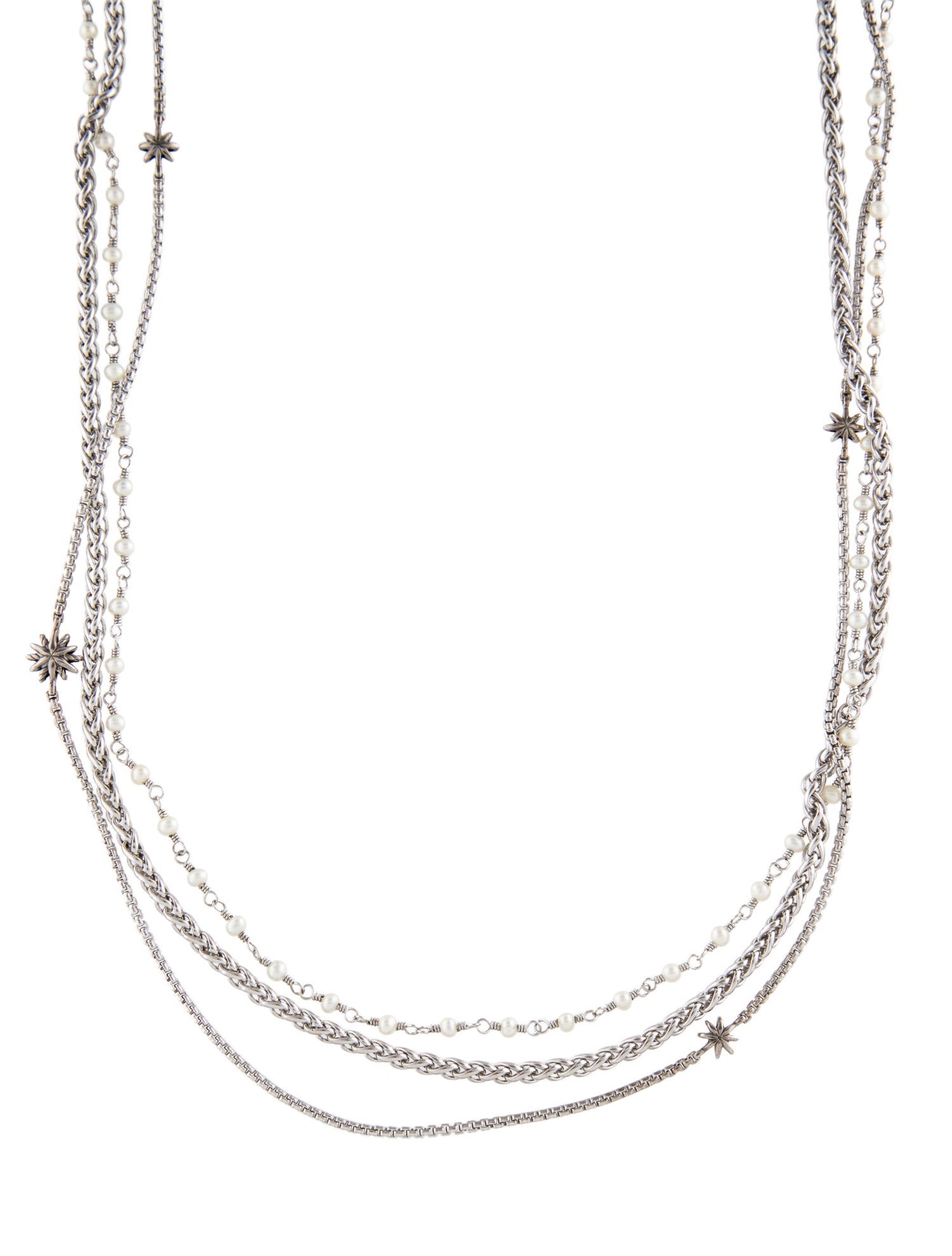 David Yurman Pearl Starburst Multistrand Necklace