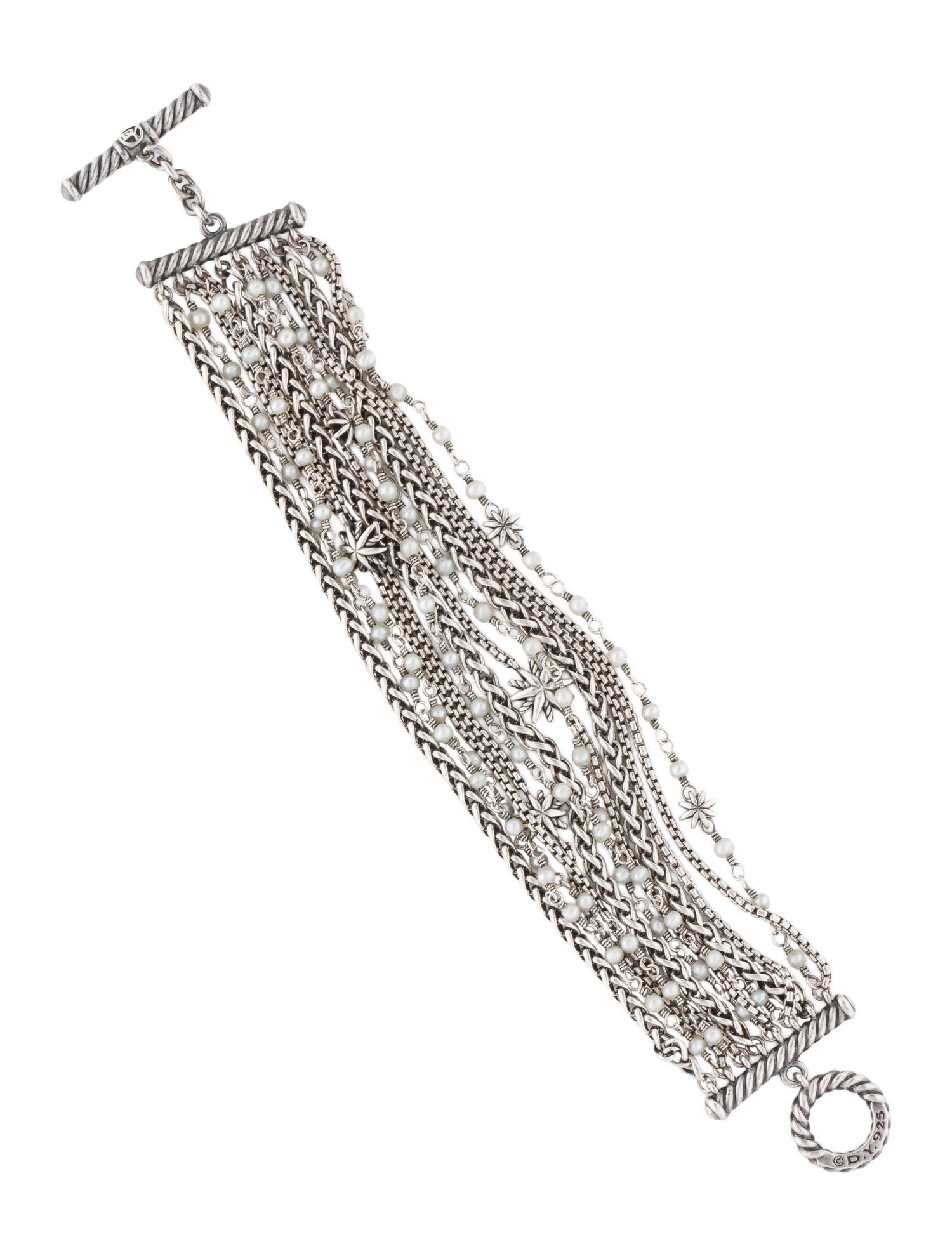 David Yurman Pearl Starburst Multistrand Bracelet