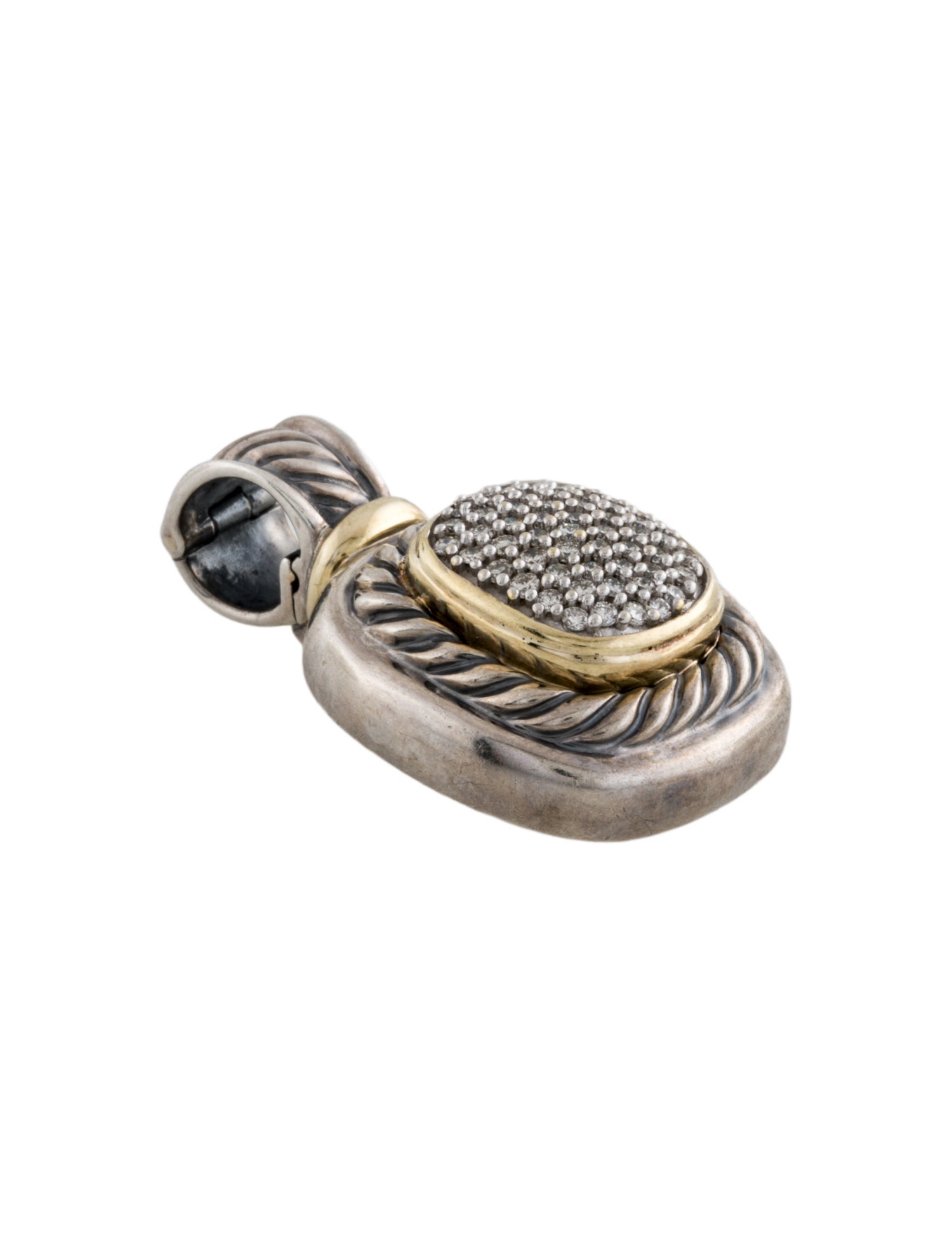 David Yurman Diamond Albion Enhancer Pendant