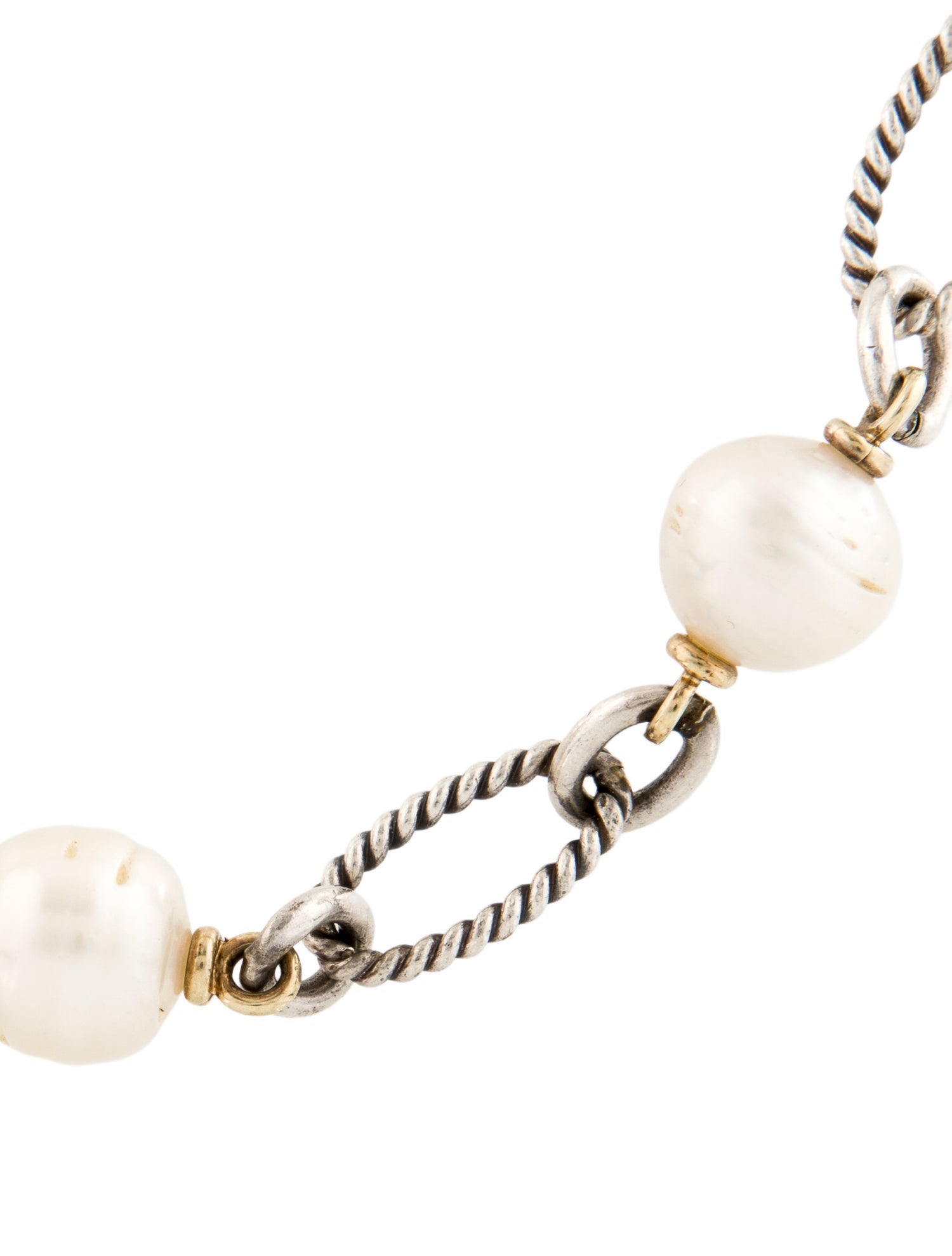 David Yurman Pearl Station Necklace