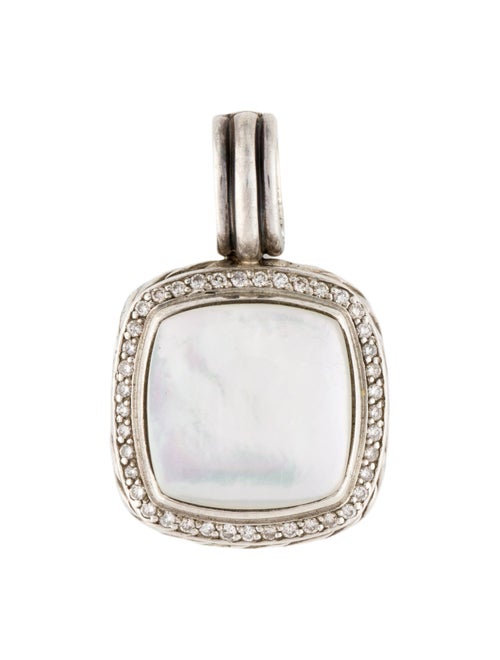 David Yurman Mother of Pearl & Diamond Albion Enhancer Pendant