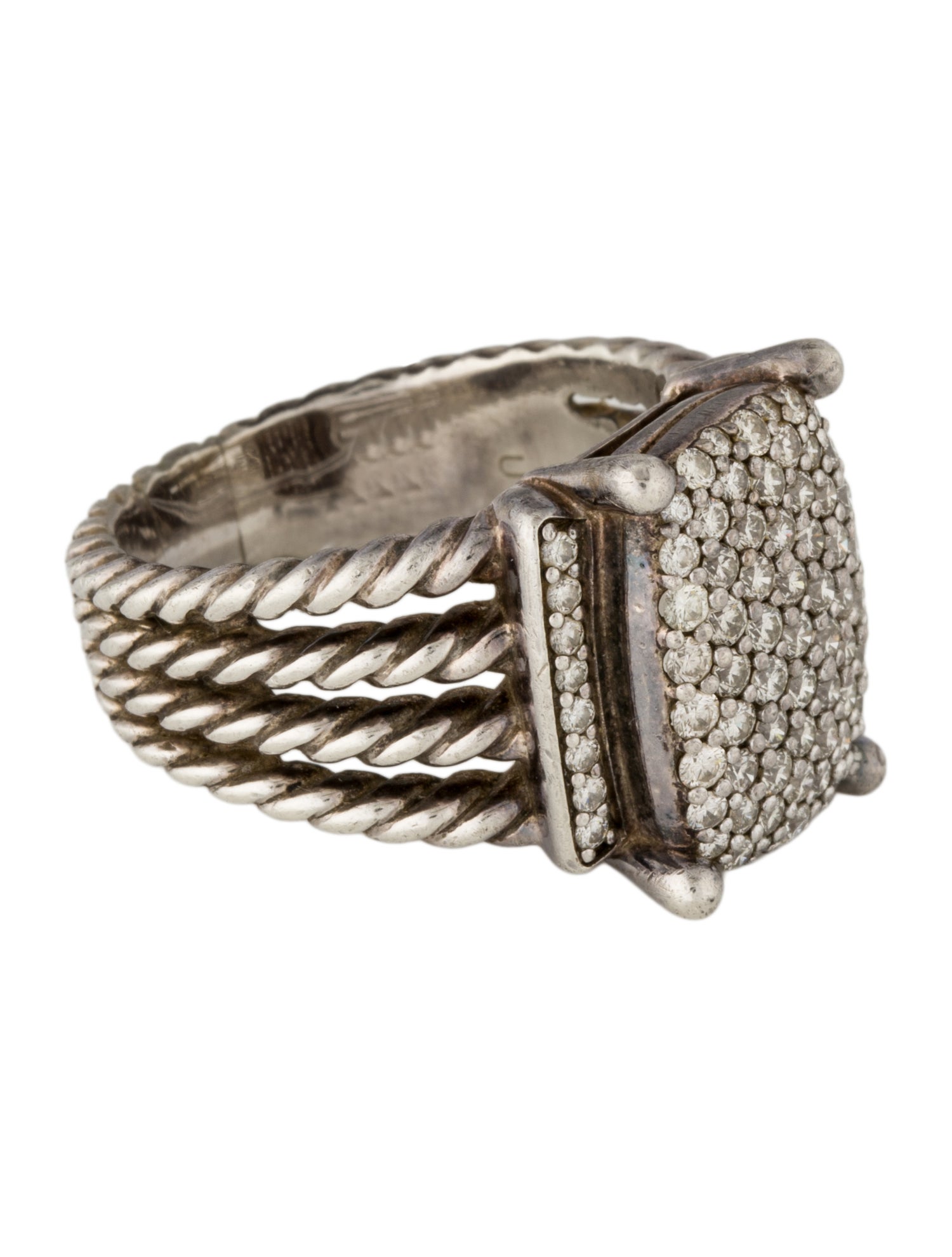 David Yurman Diamond Wheaton Cocktail Ring