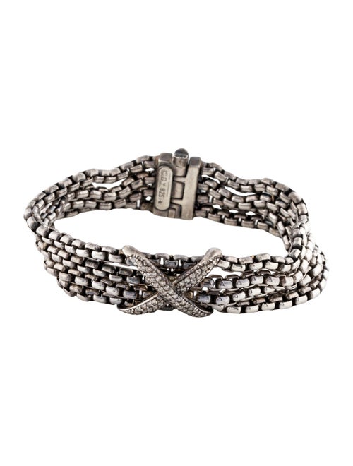 David Yurman Diamond X Multistrand Bracelet