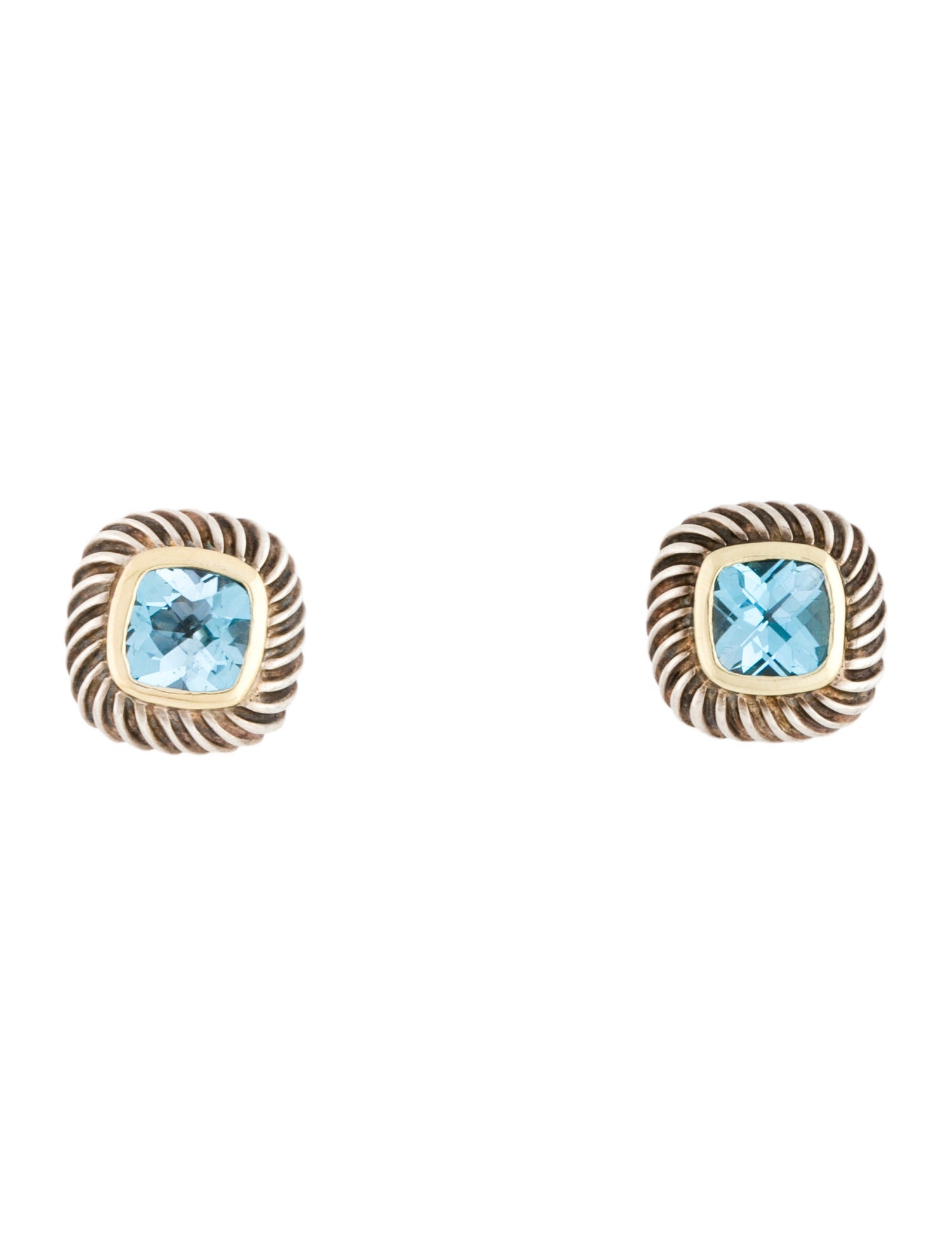 David Yurman Topaz Albion Stud Earrings