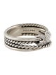 David Yurman Diamond X Crossover Band Ring