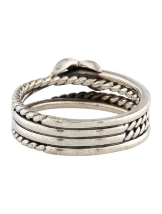 David Yurman Diamond X Crossover Band Ring