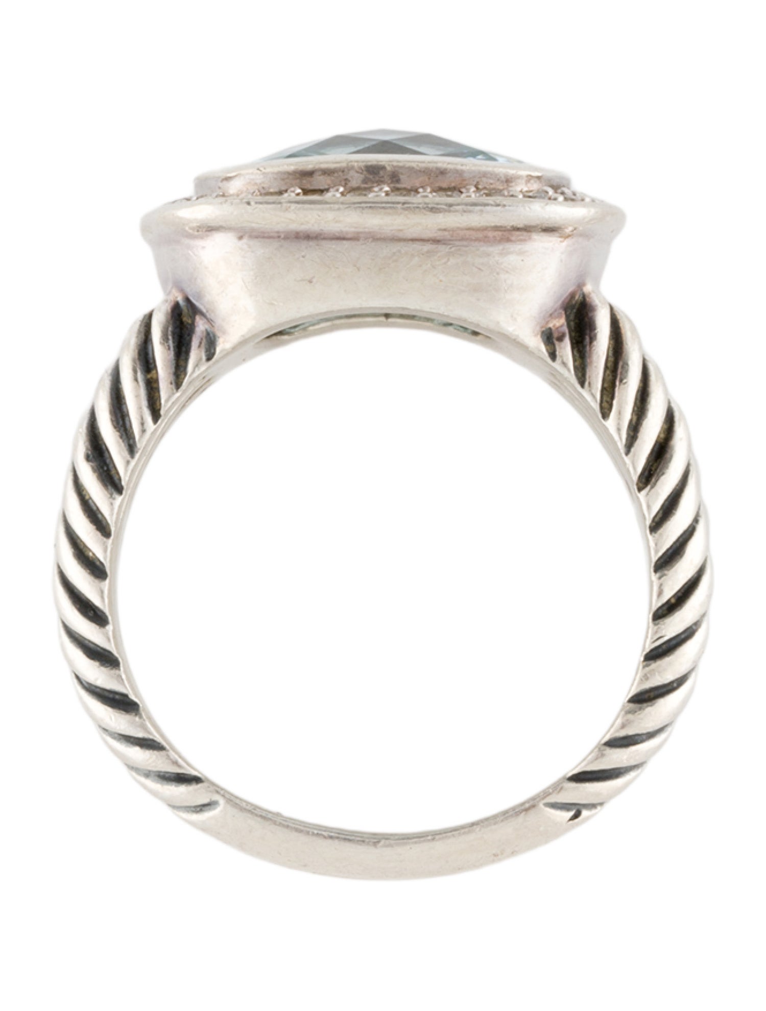 David Yurman Topaz & Diamond Albion Cocktail Ring