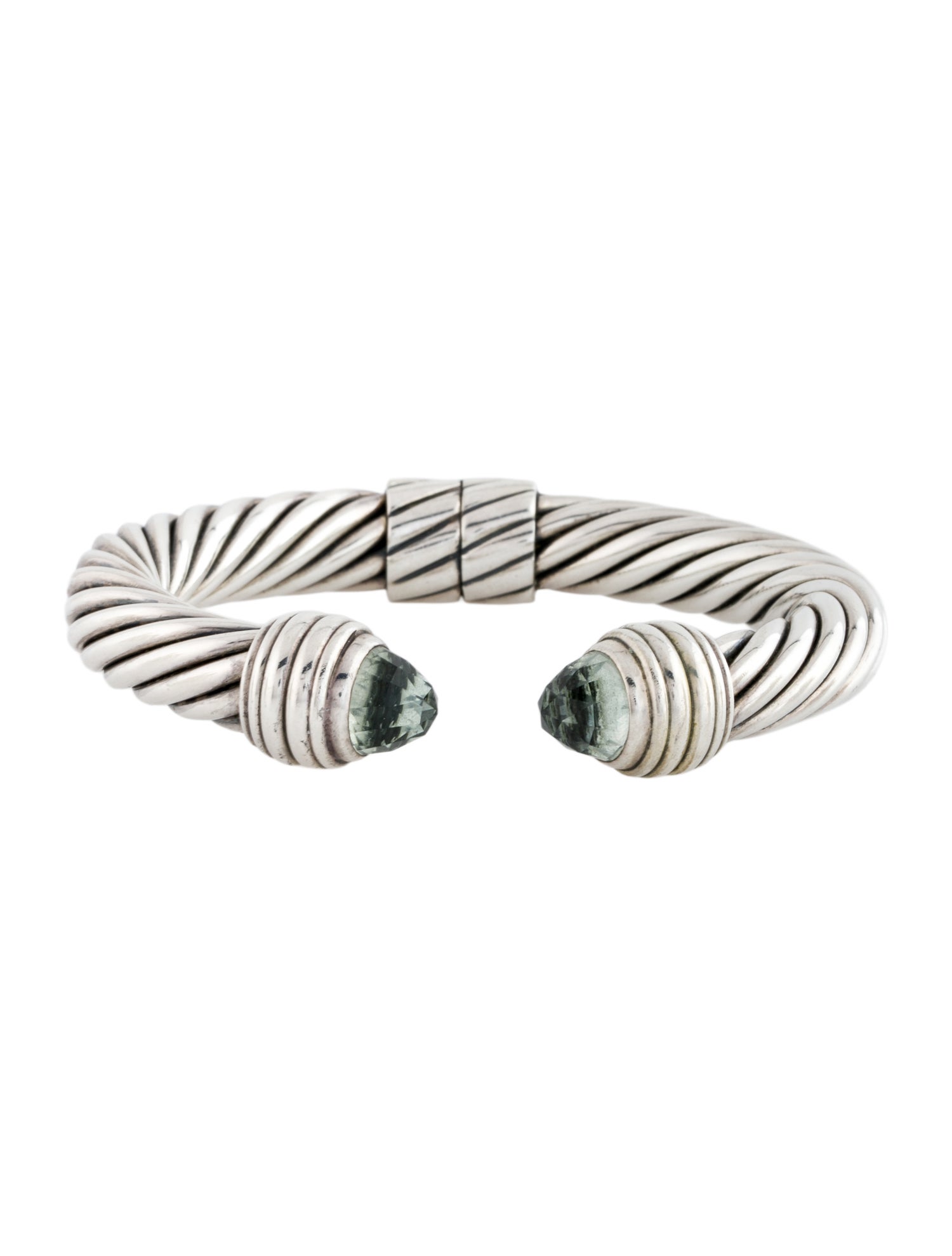 David Yurman Prasiolite Cable Cuff Bracelet