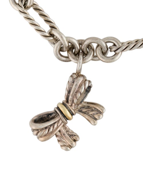 David Yurman Two-Tone Bow Charm Bracelet