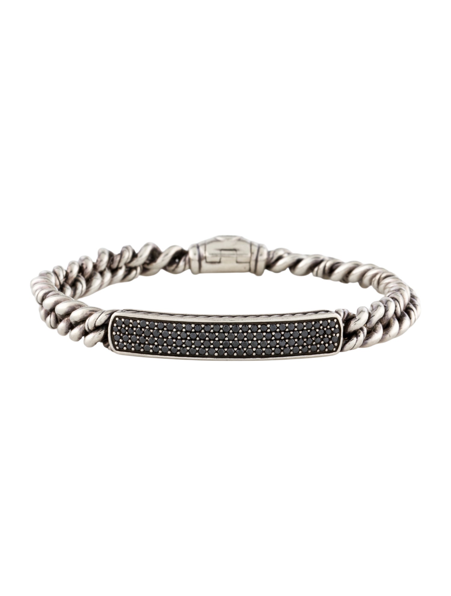 David Yurman Diamond Petite Pavé ID Bracelet