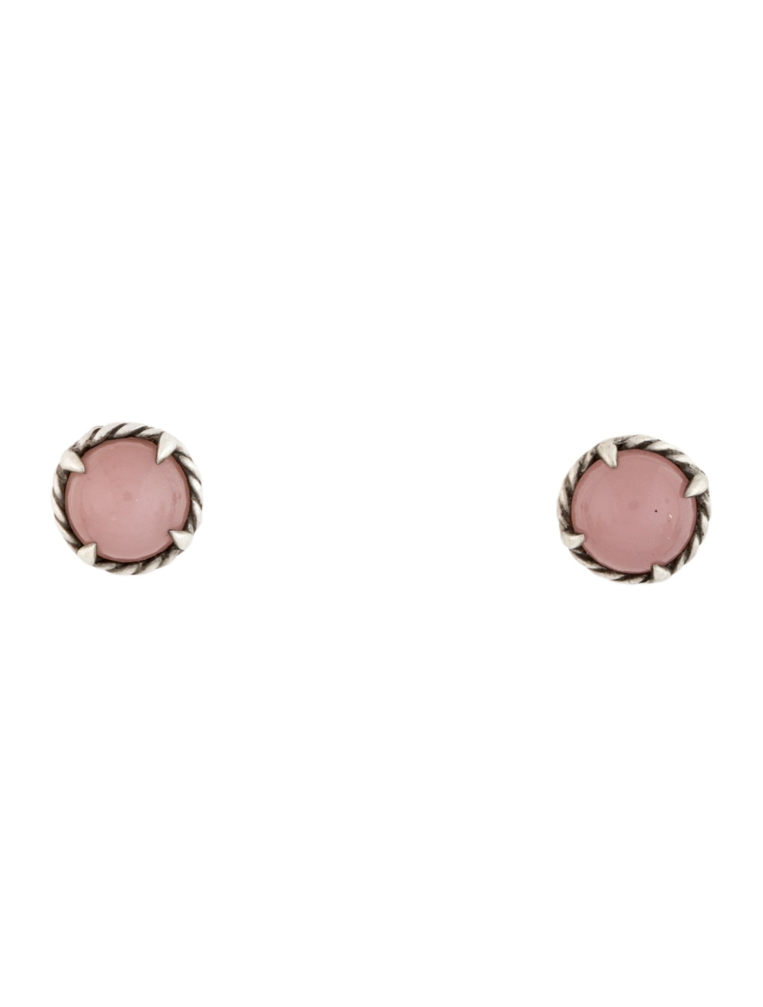 David Yurman Rose Quartz Chatelaine Studs