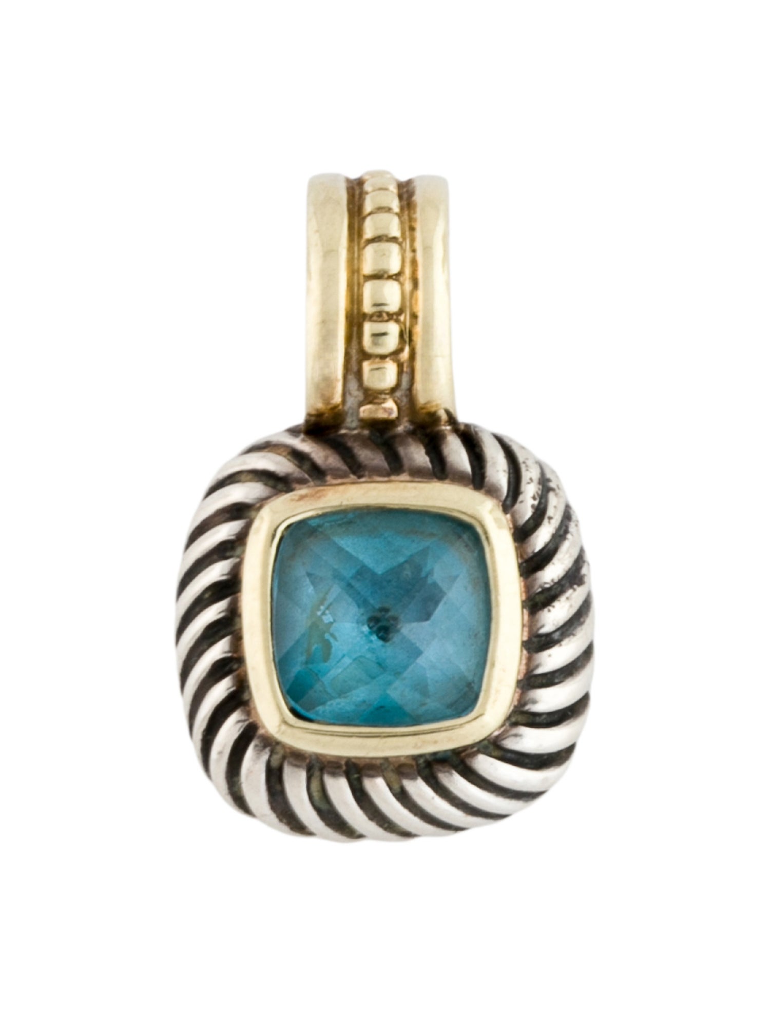 David Yurman Topaz Albion Enhancer Pendant