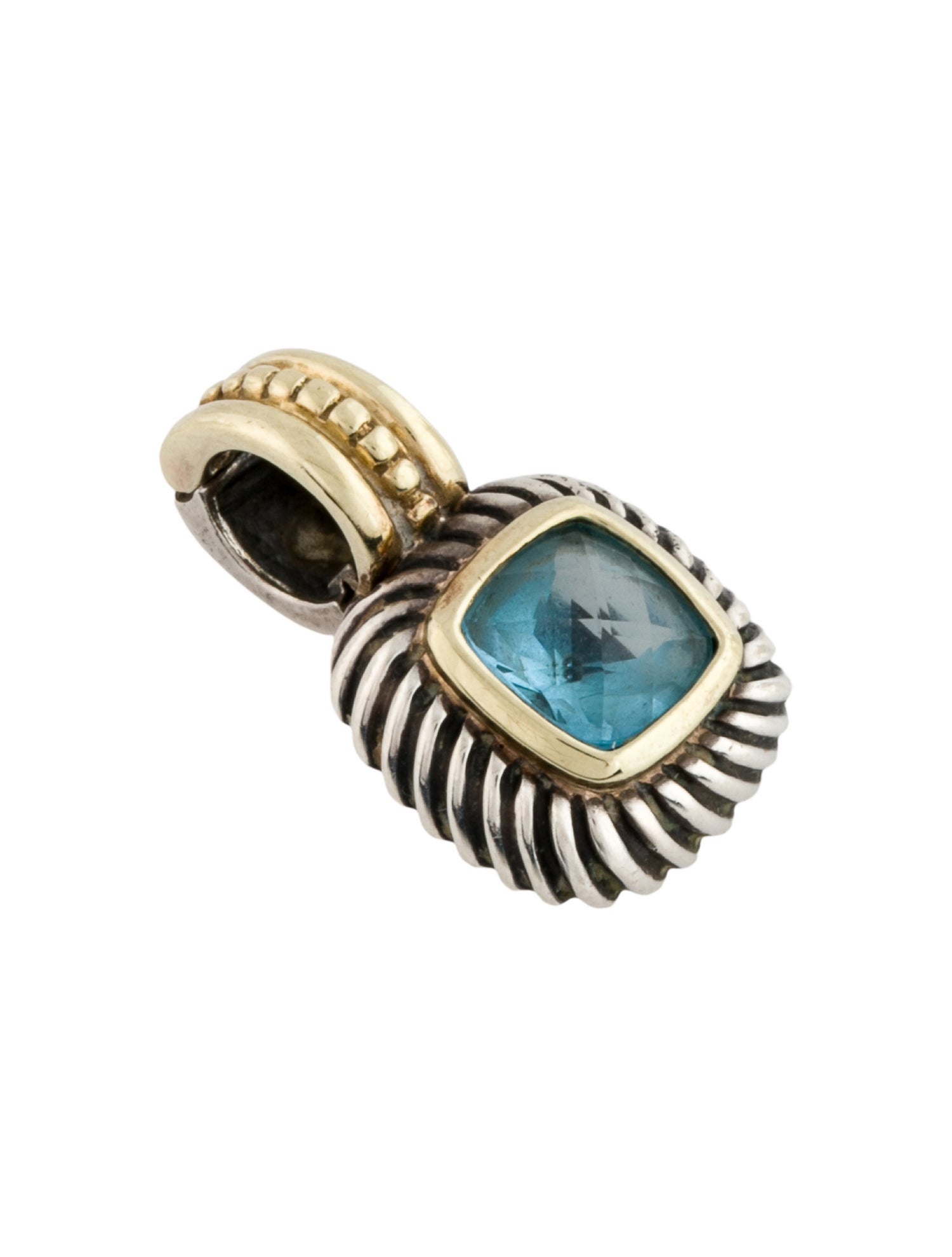 David Yurman Topaz Albion Enhancer Pendant