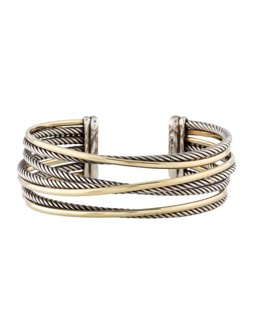 David Yurman Two-Tone Crossover Cuff Bracelet
