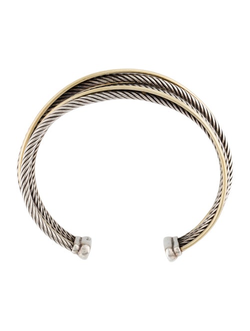 David Yurman Two-Tone Crossover Cuff Bracelet